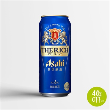 アサヒ　ザ・リッチ（缶500ml×24本）／発泡酒②【40％OFF】※1（関東エリア限定価格）
