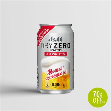 アサヒドライゼロ　泡ジョッキ缶（缶340ml　6缶パック×4）／ビールテイスト飲料【70％OFF】※1（中国・四国・九州エリア限定価格）